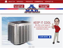 Tablet Screenshot of amarhvac.com